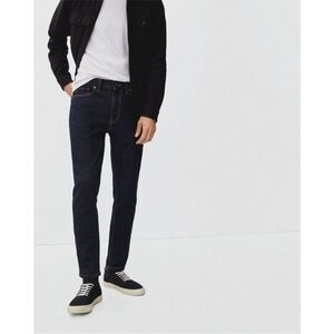Everlane Mens The Organic Cotton Slim Fit Jean High Stretch Dark Indigo